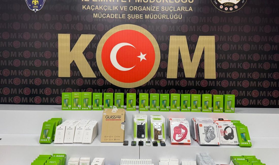 04 Haziran 2025 tarihinde Ordu İl Emniyet Müdürlüğü Kaçakçılık ve