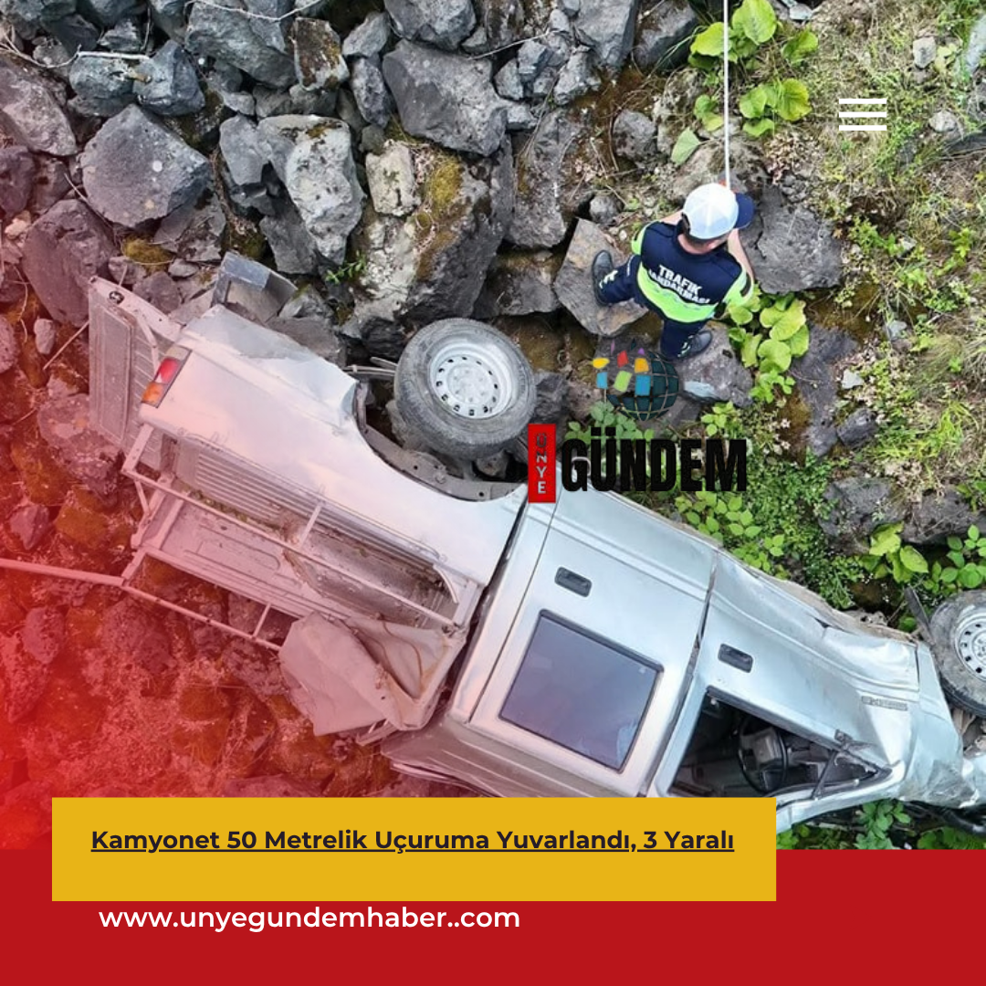 Kamyonet 50 Metrelik Uçuruma Yuvarlandı, 3 Yaralı Red Simple Breaking News Instagram Post 15