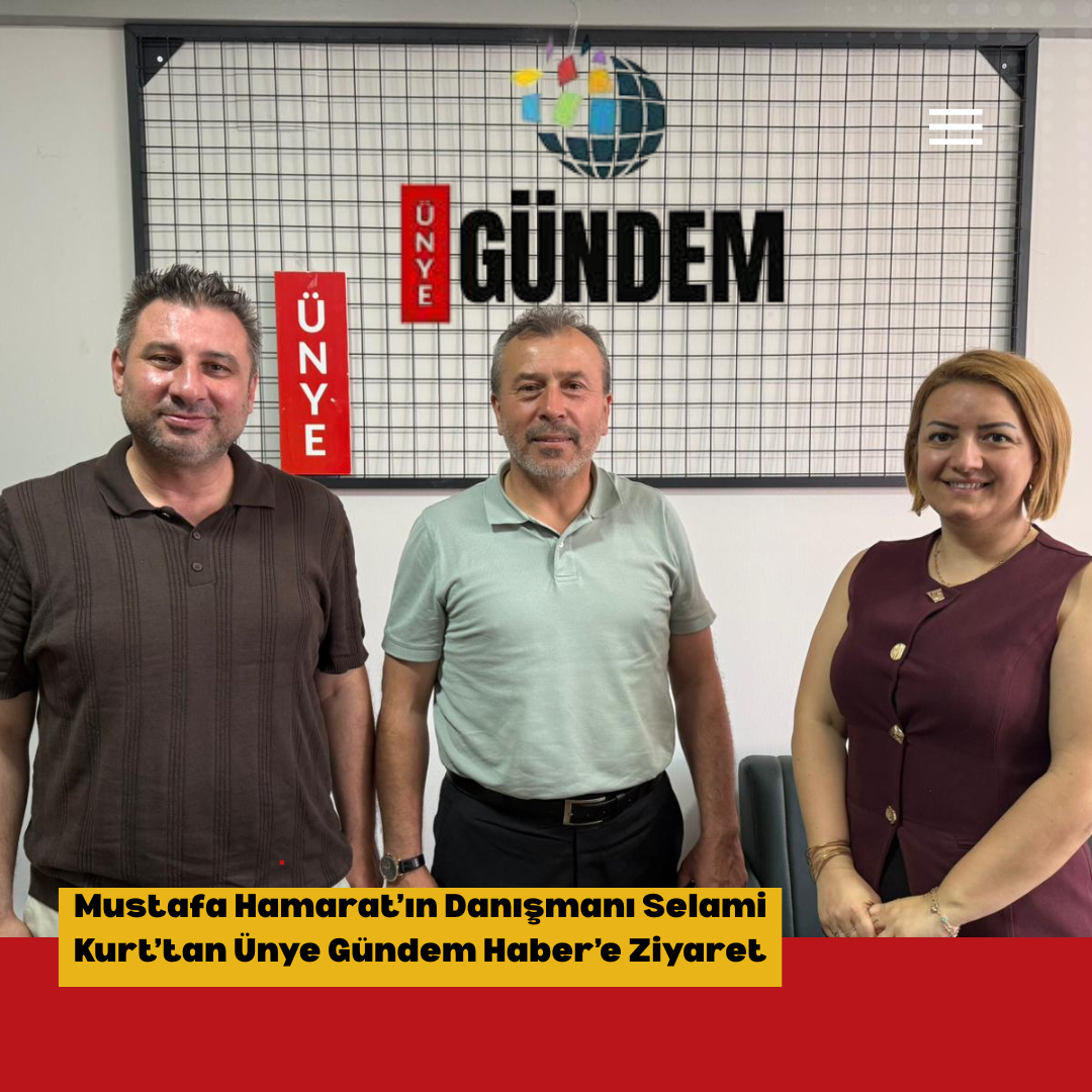Mustafa Hamarat’ın Danışmanı Selami Kurt’tan Ünye Gündem Haber’e Ziyaret Red Simple Breaking News Instagram Post 9