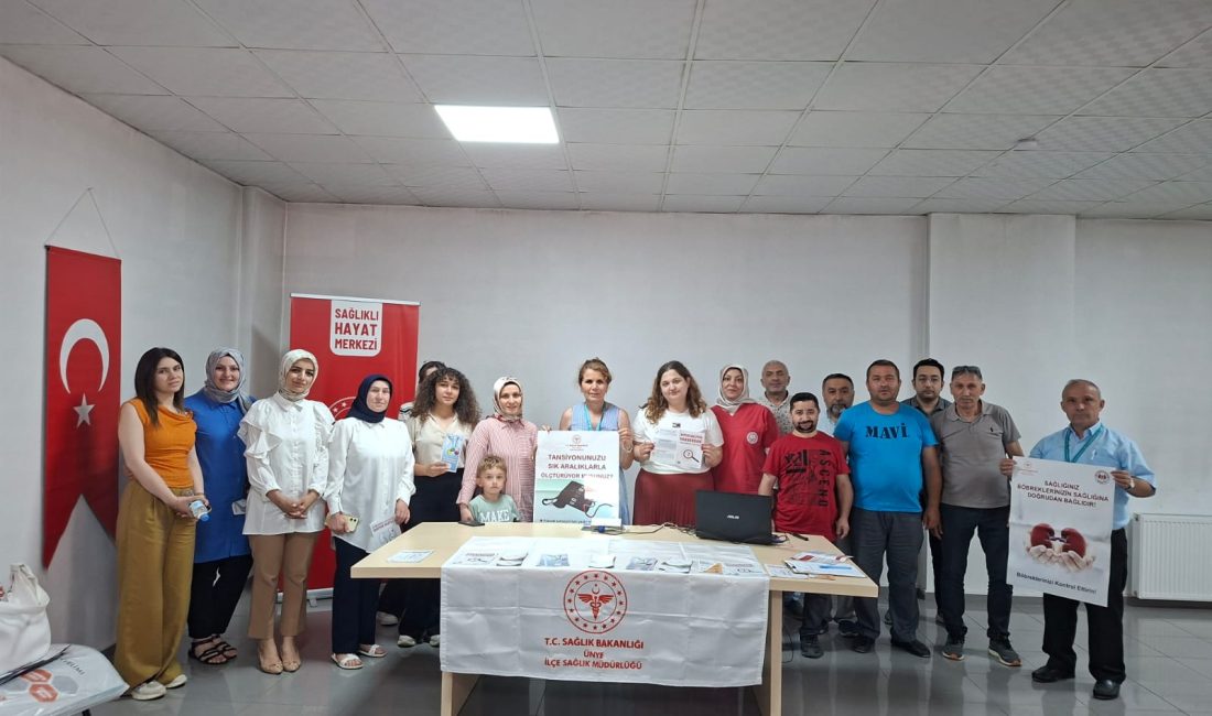 Ünye İlçe Sağlık Müdürlüğü ekipleri, halk sağlığını korumaya yönelik çalışmalarını