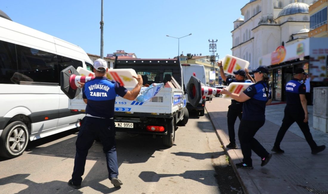 Ordu Büyükşehir Belediyesi Zabıta Daire Başkanlığı’na bağlı ekipler, Altınordu ilçesi