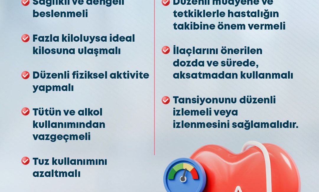 Ünye İlçe Sağlık Müdürlüğü, toplumda oldukça yaygın görülen hipertansiyon konusunda