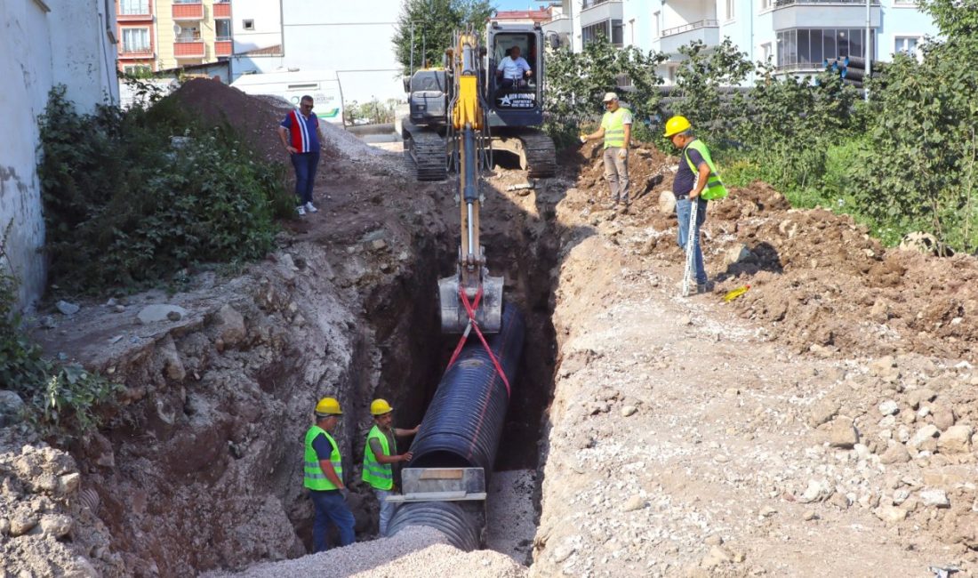 ESENLİ’YE 2 KM YENİ YAĞMUR SUYU HATTI Ordu Büyükşehir Belediyesi