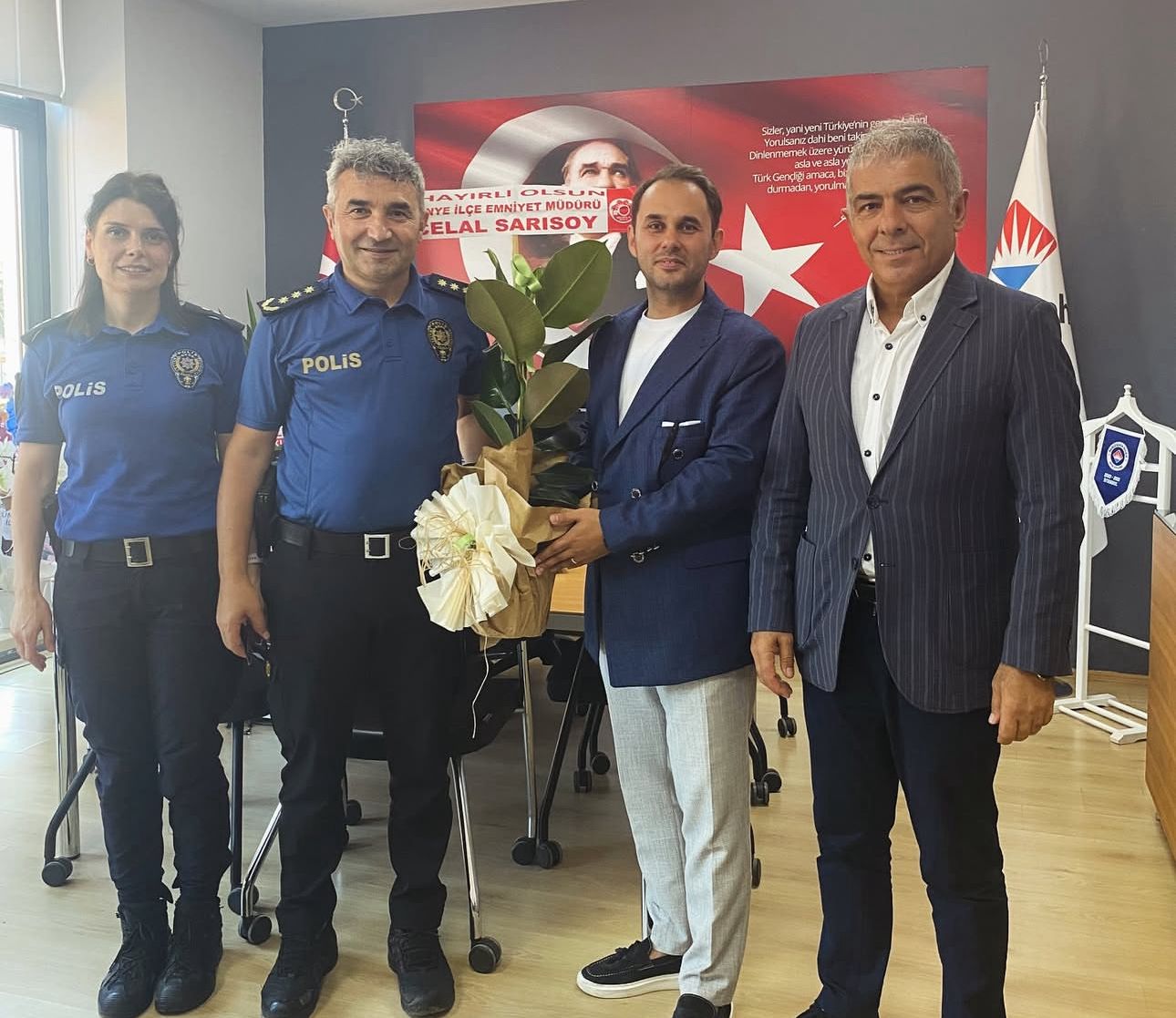Celal Sarısoy’dan Ersin Ergen’e Hayırlı Olsun Ziyareti ersin ergen