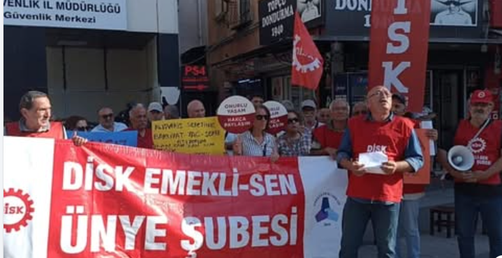 DİSK Emekli-Sen’den Sert Tepki unye emekli sen