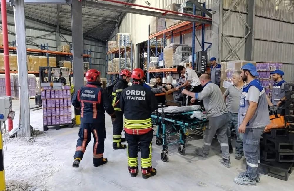 Ordu’nun Fatsa ilçesinde faaliyet gösteren bir bentonit fabrikasında meydana gelen