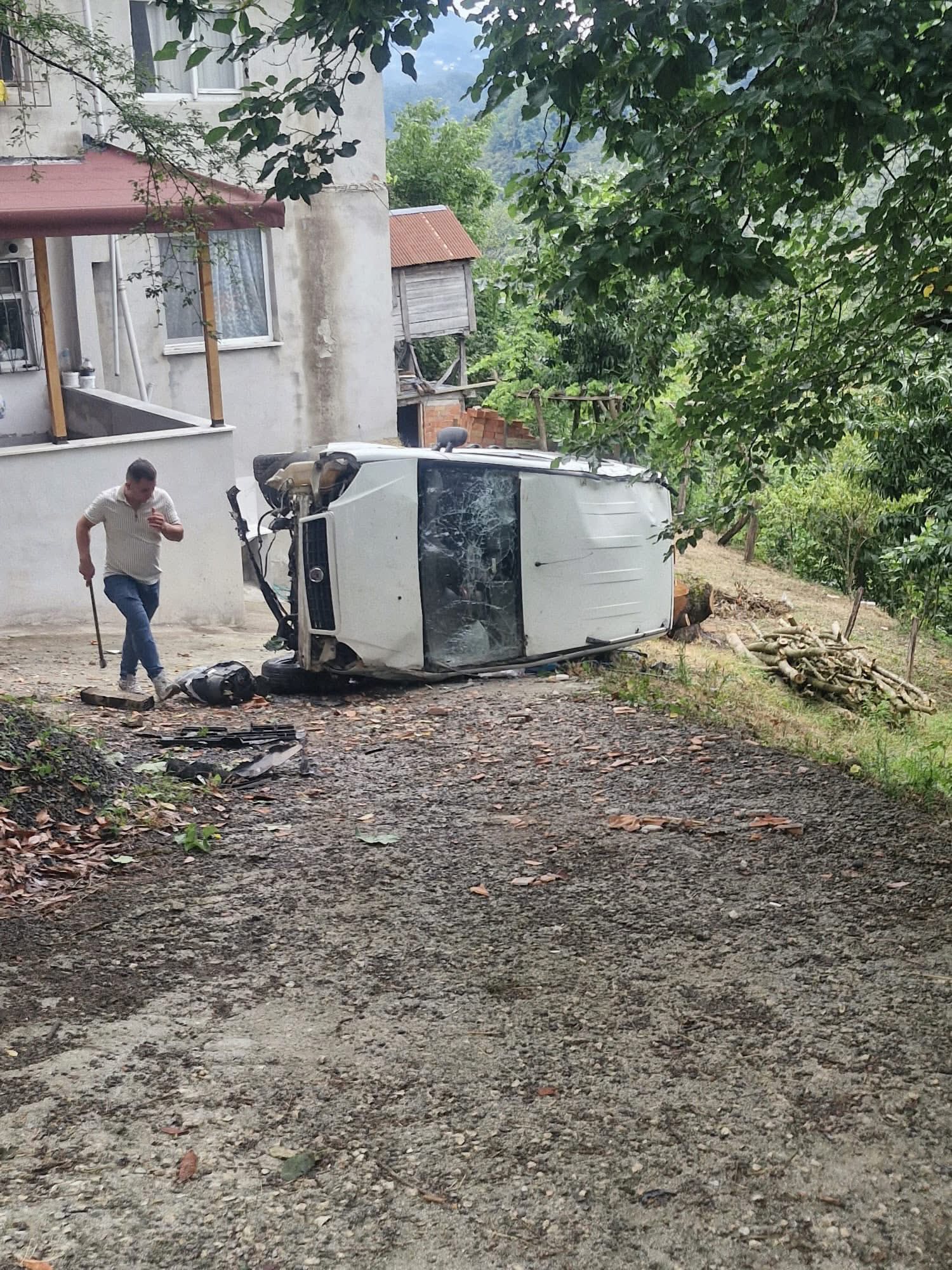 Fatsa'da Trafik Kazası: Sürücü Yaralandı fatsa kaza