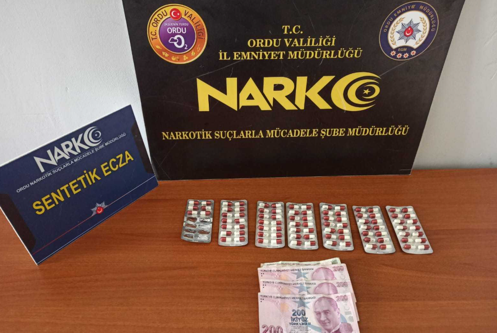 Ordu İl Emniyet Müdürlüğü Narkotik Suçlarla Mücadele Şube Müdürlüğü ekiplerince