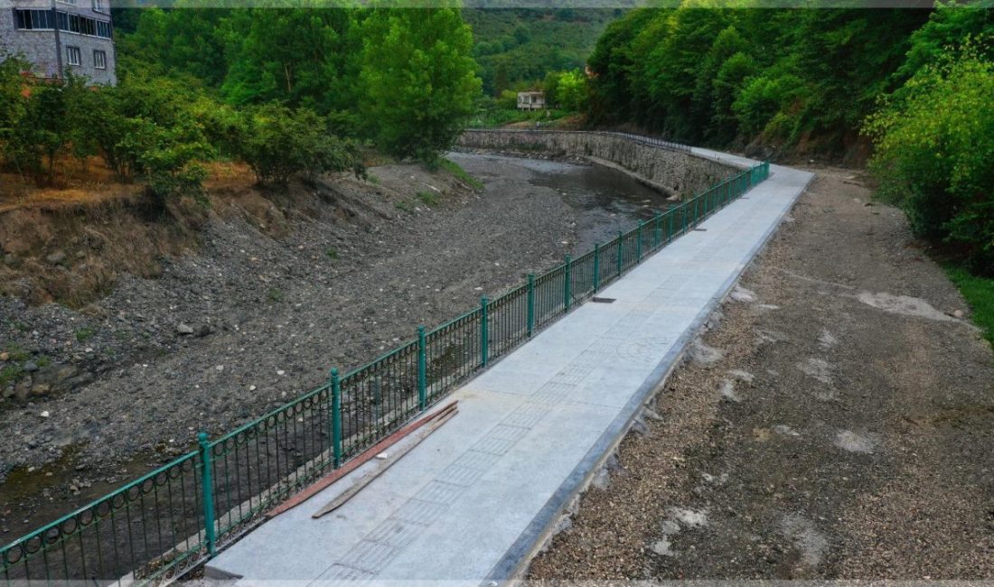 Ordu Büyükşehir Belediyesi Fatsa ilçesi Ilıca Mahallesi’nde bulunan Ilıca Irmağı