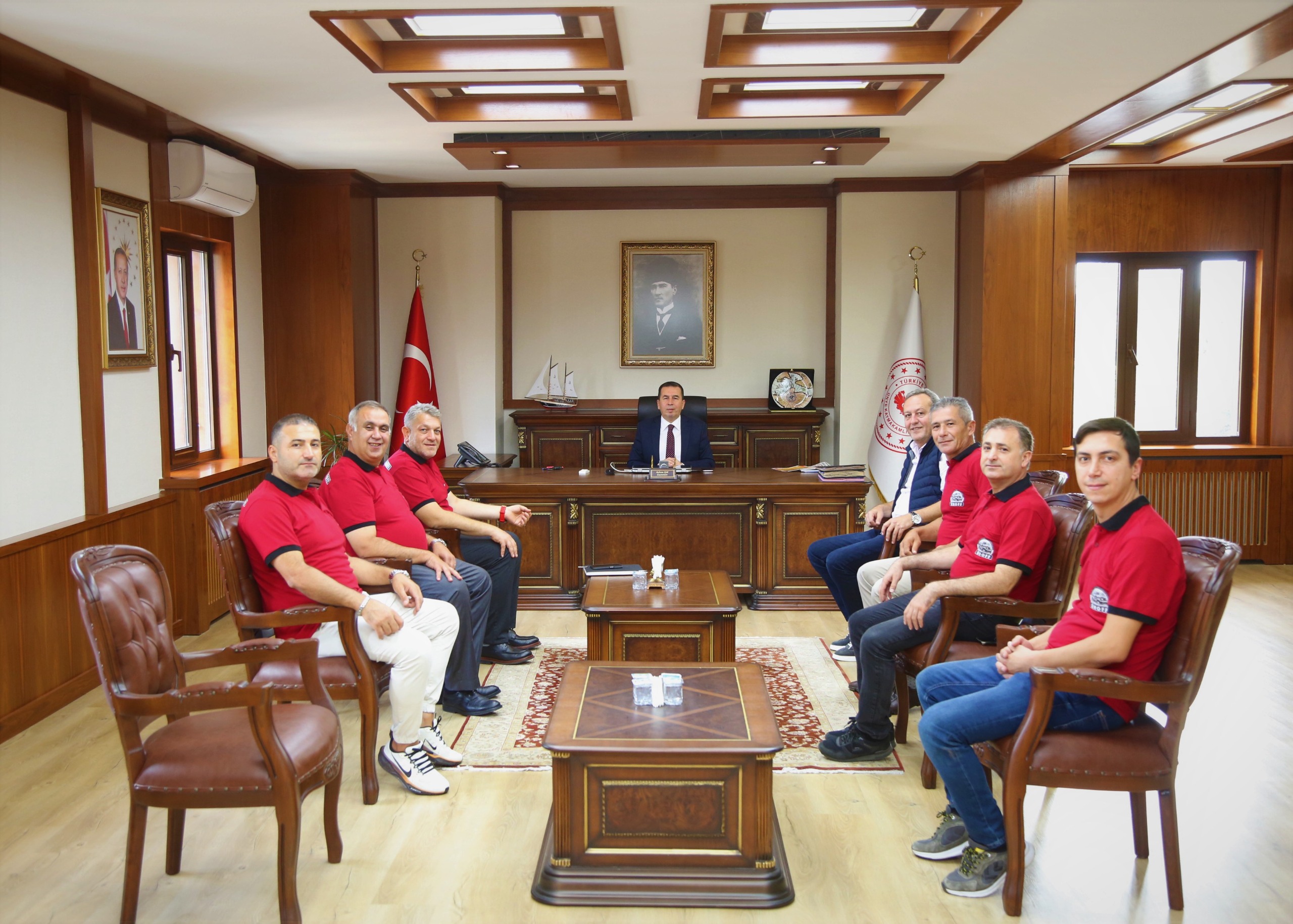 ÜNOFF’tan Kaymakam Işık’a Ziyaret ALPER ARGAN