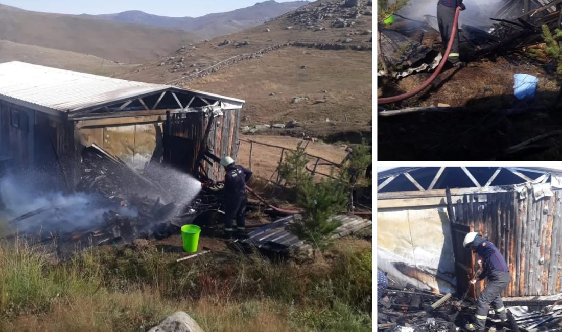 Ordu’nun Mesudiye ilçesi Yukarıgökçe Mahallesi Voyvoda Yaylası’nda çıkan yangında bir