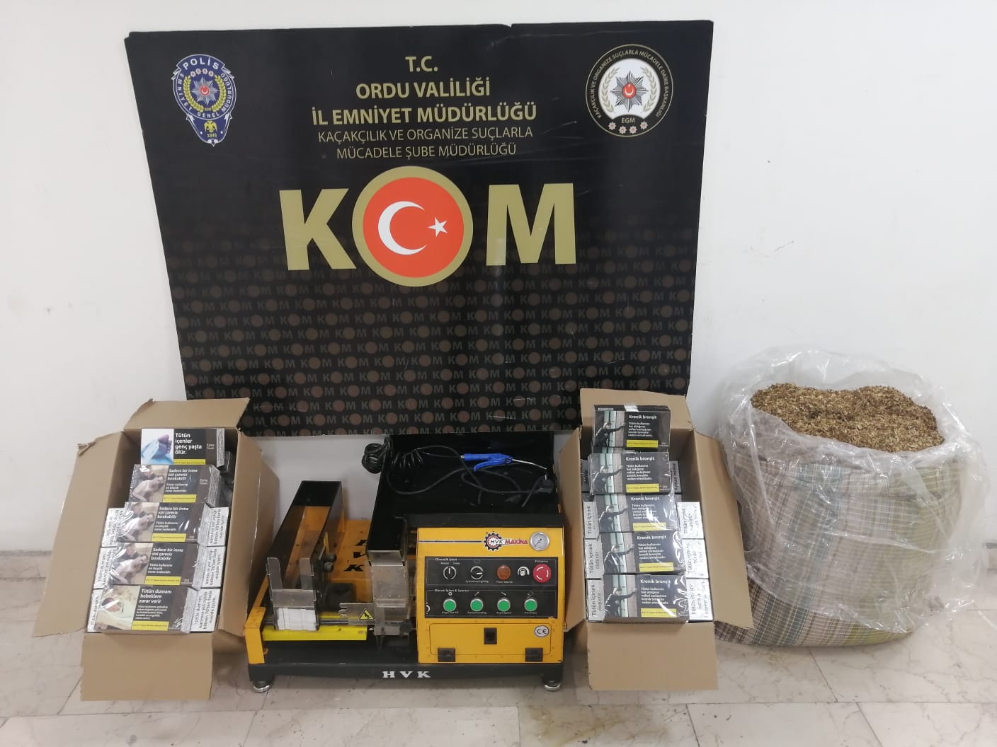 Ordu’da Kaçak Tütün Operasyonu KOM