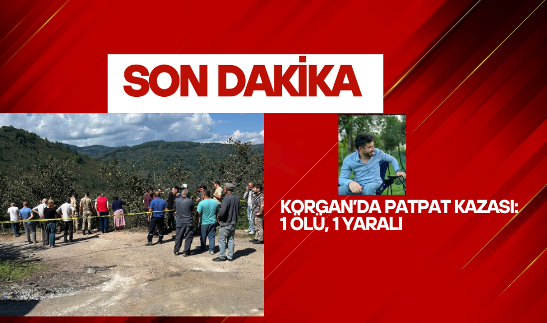 Ordu’nun Korgan ilçesi Yeşilyurt Mahallesi’nde sabah saatlerinde meydana gelen patpat