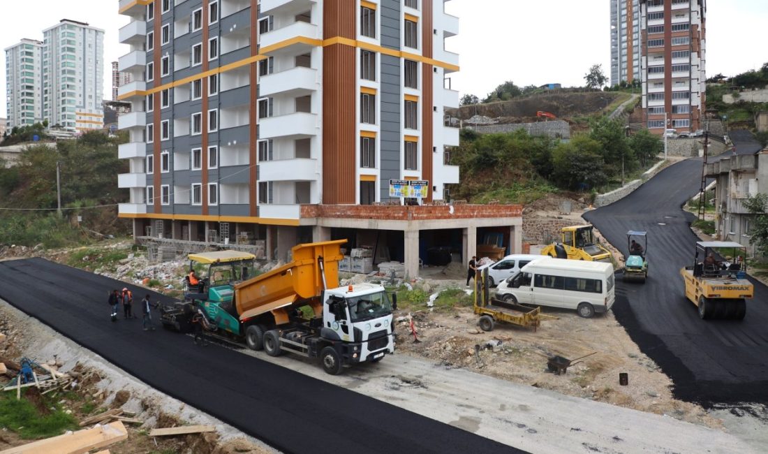 Ordu Büyükşehir Belediyesi, Fatsa ilçe merkezinde ulaşım yatırımlarını hız kesmeden