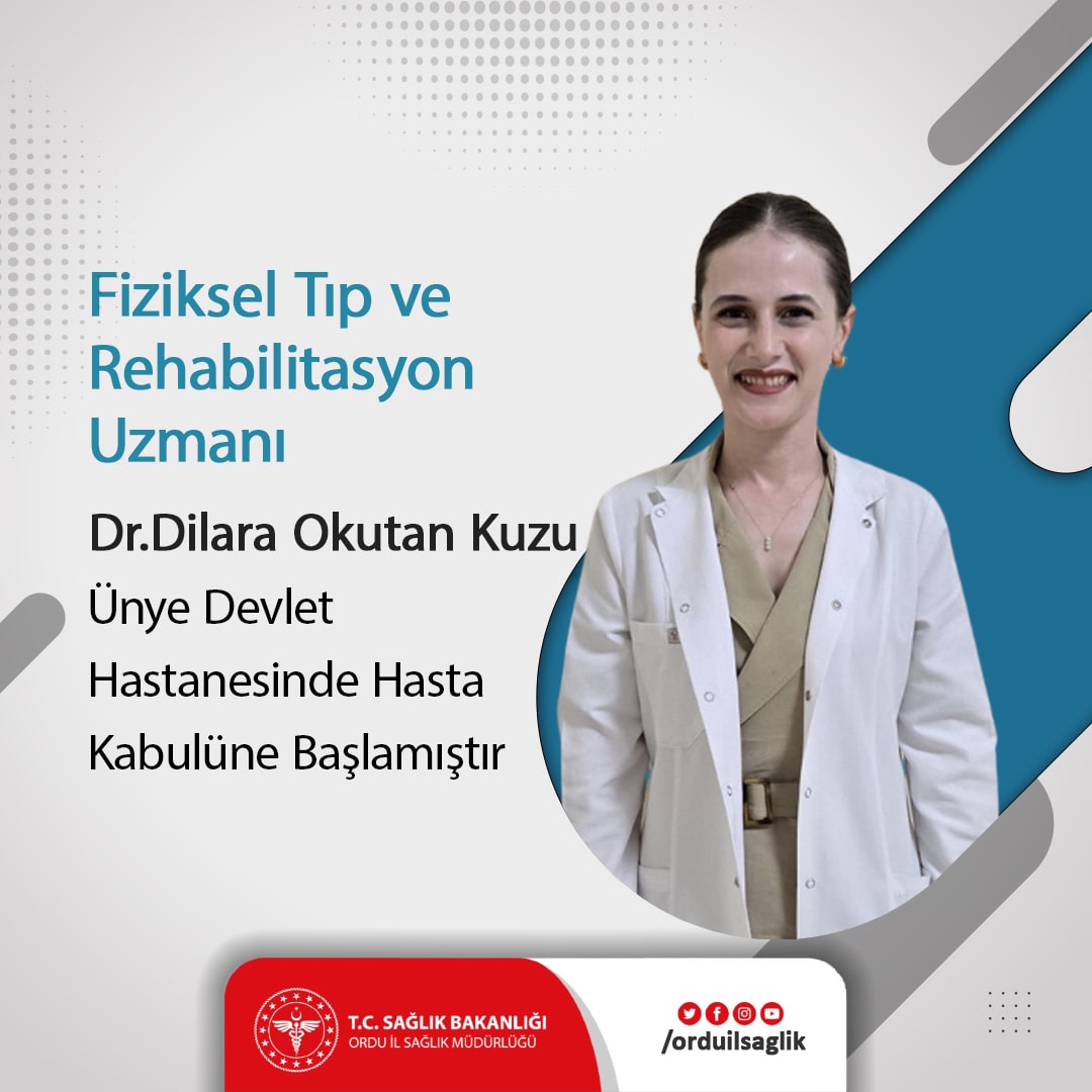 Dr. Dilara Okutan Kuzu Ünye Devlet Hastanesinde Göreve Başladı ordu il saglik 1