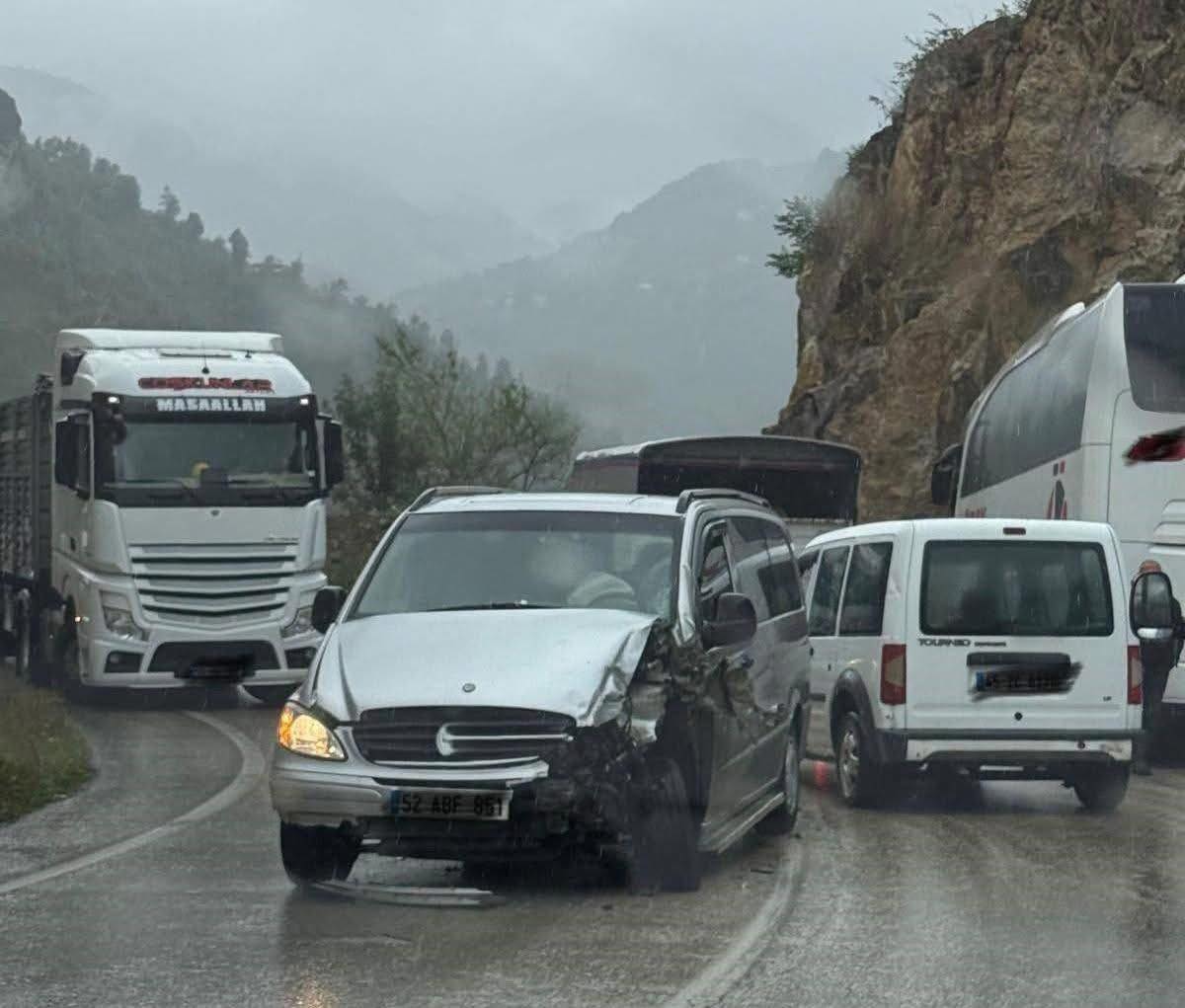 Ordu’da Aybastı–Fatsa Karayolu’nda Kaza ordu trafik kaza