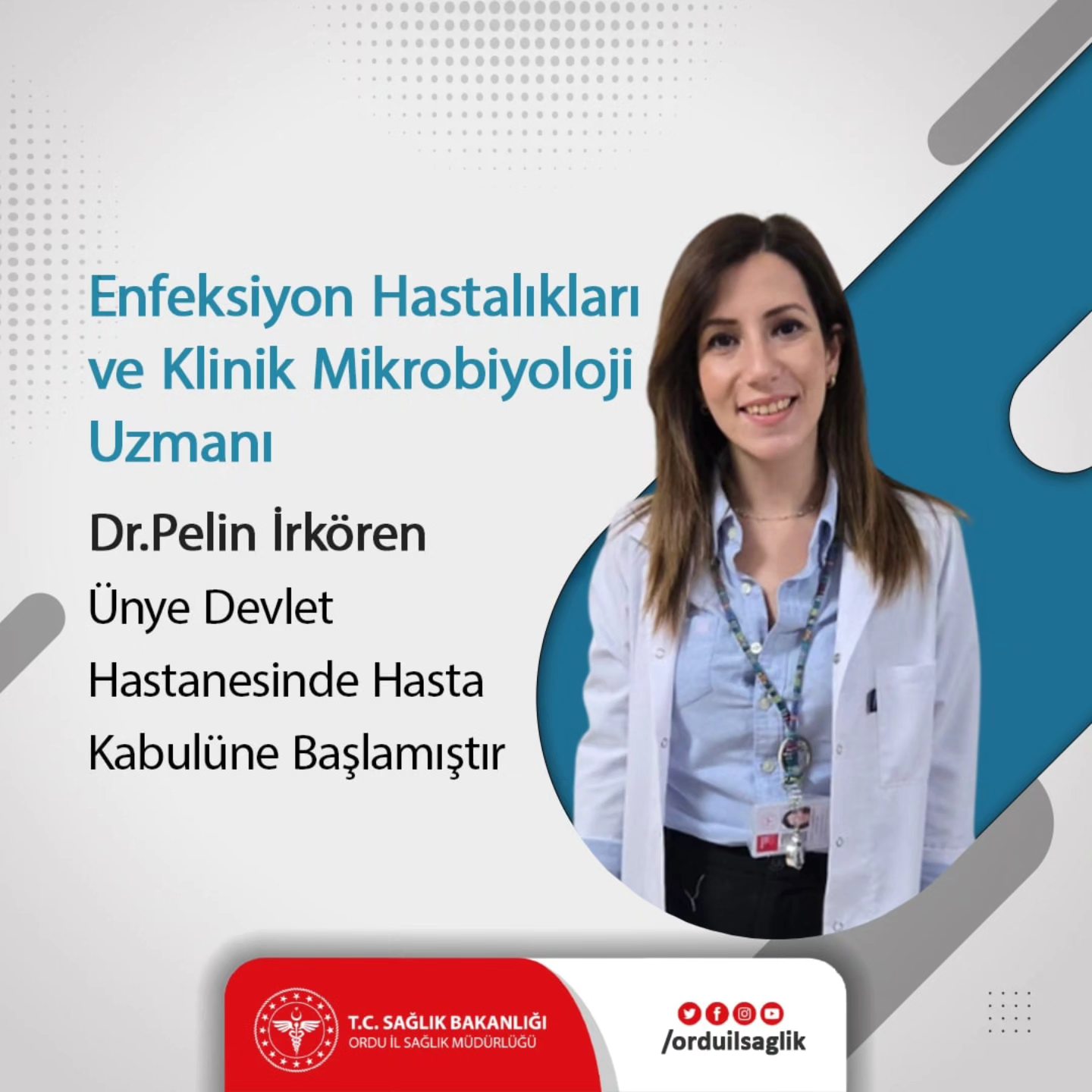 Enfeksiyon Hastalıkları ve Klinik Mikrobiyoloji Uzmanı Uz. Dr. Pelin İrkören,