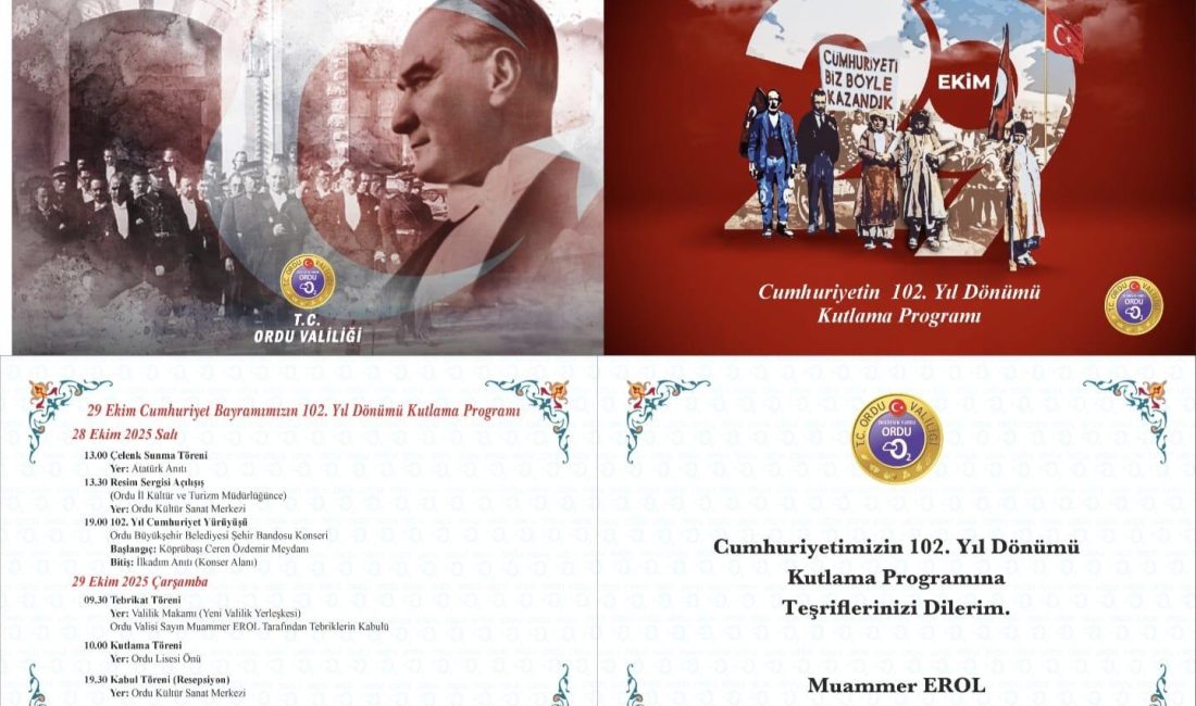 Cumhuriyet Bayramı Kutlama Programı Belli Oldu