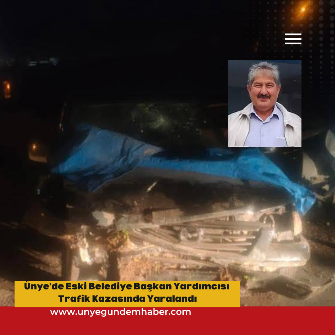 Ünye’de Eski Belediye Başkan Yardımcısı Trafik Kazasında Yaralandı Red Simple Breaking News Instagram Post 2