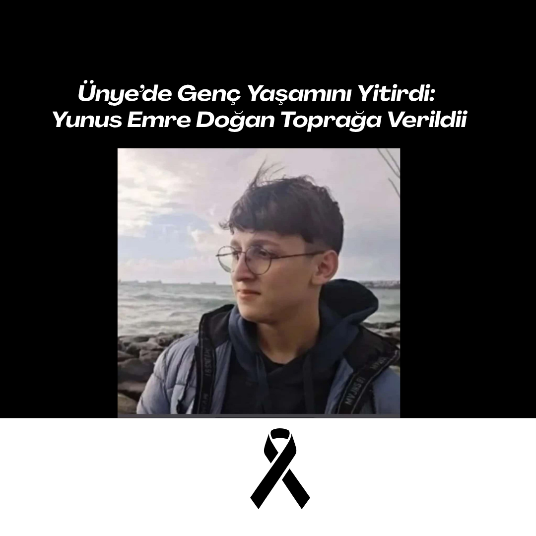 Ünye’de Genç Yaşamını Yitirdi: Yunus Emre Doğan Toprağa Verildi Siyah Kurumsal Olum Yil Donumu Instagram Gonderisi 2