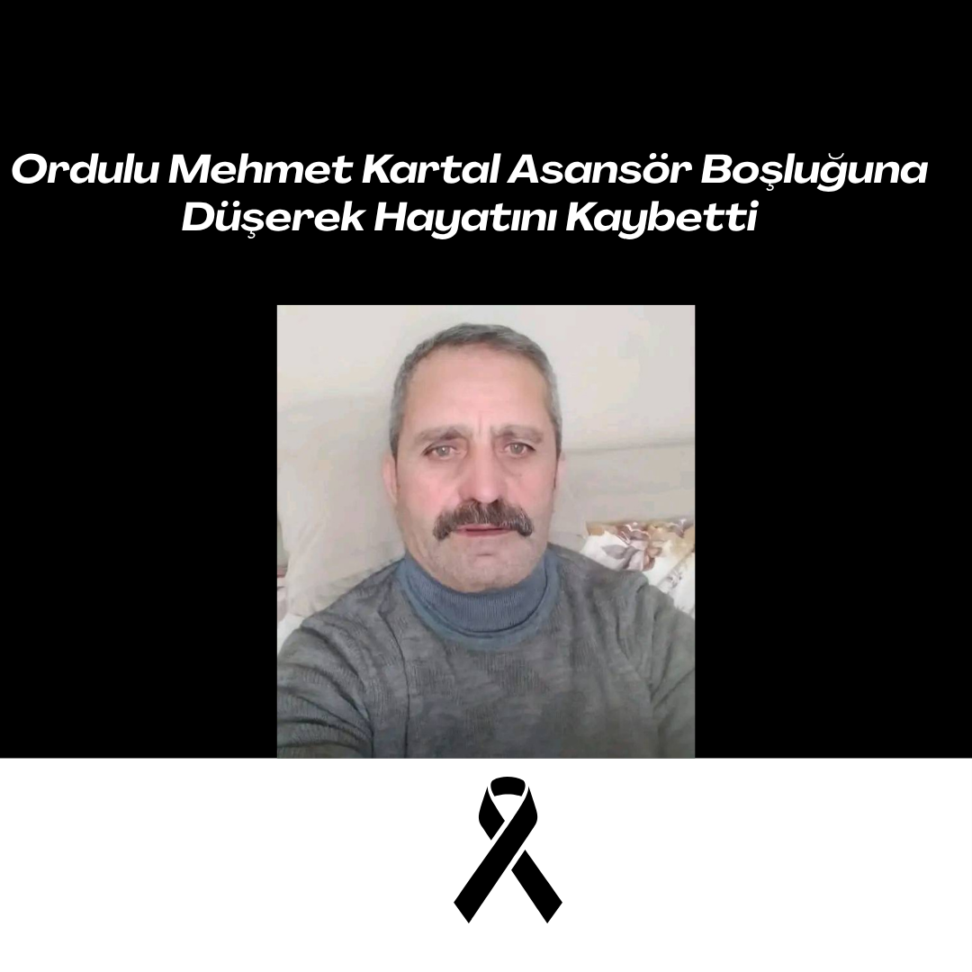 Ordulu Mehmet Kartal Asansör Boşluğuna Düşerek Hayatını Kaybetti Siyah Kurumsal Olum Yil Donumu Instagram Gonderisi 3