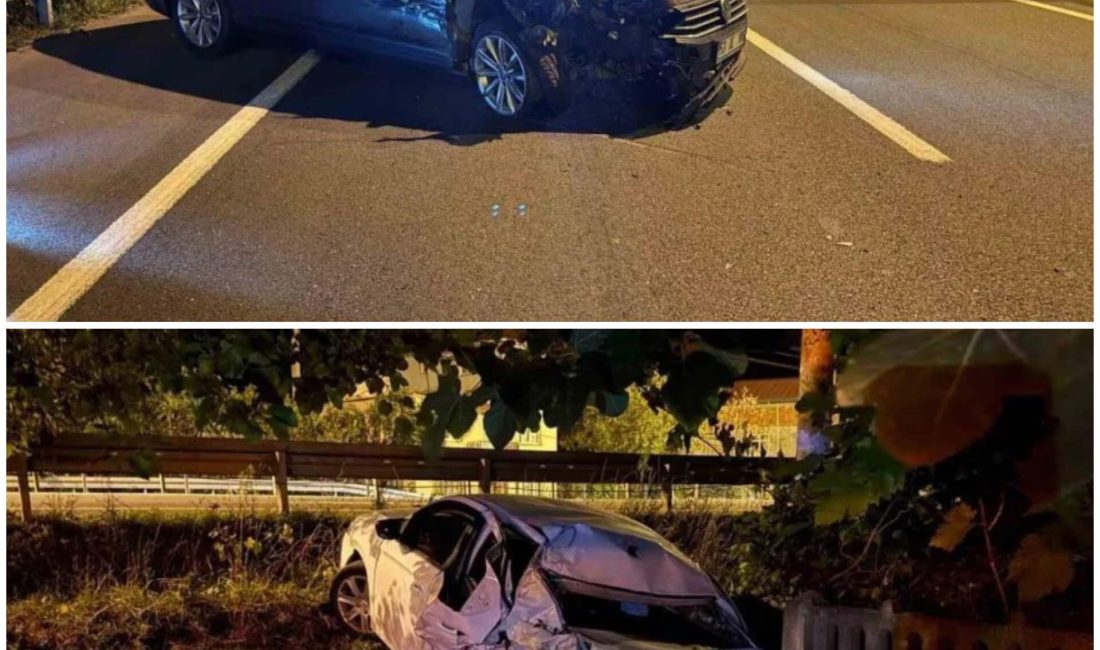 Ünye ilçesinde iki otomobilin çarpışması sonucu ağır yaralanan 7 yaşındaki