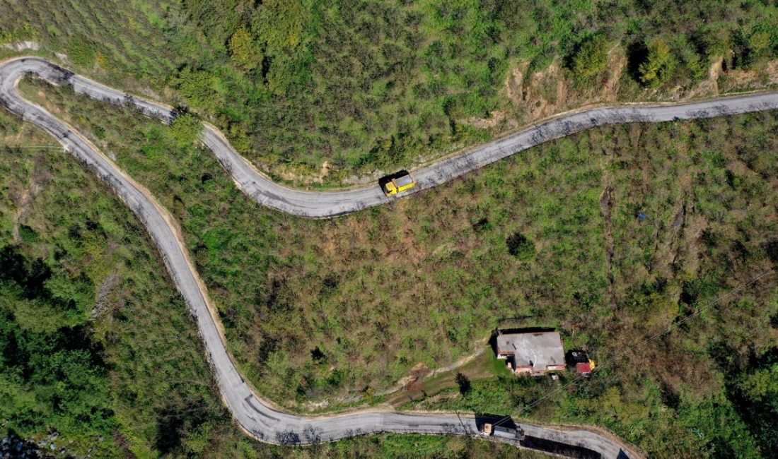 Çamaş’ta 4 Mahalleye Hitap Eden Yol Asfaltlandı 