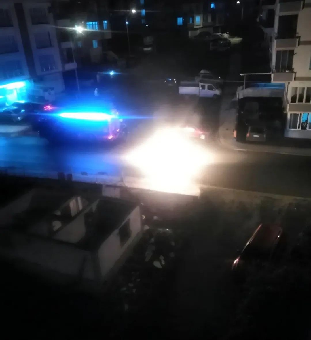 Altınordu’da Seyir Halindeki Otomobil Alev Aldı ordu arac yandi