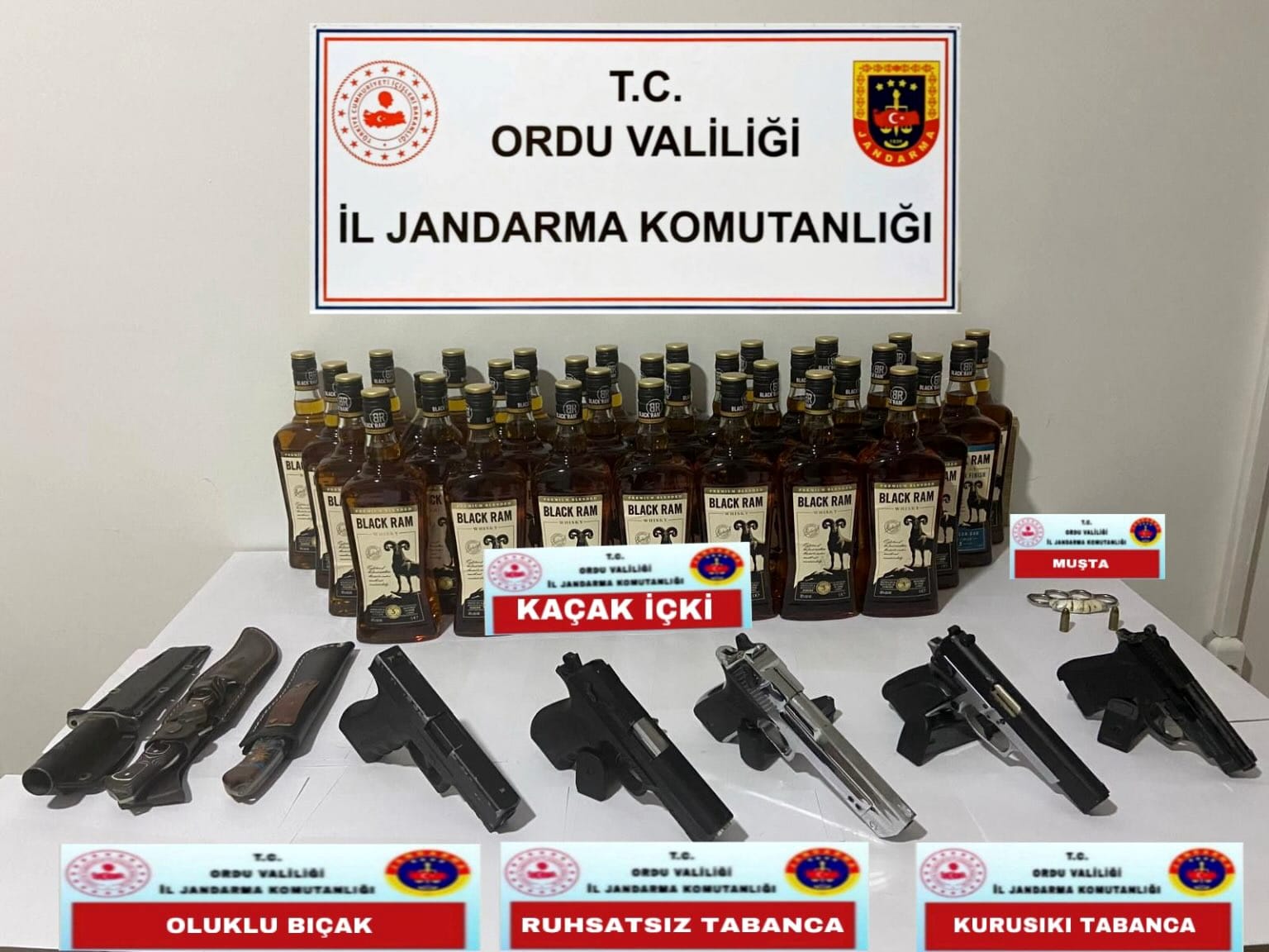 Ordu’da Kaçakçılık ve Silah Operasyonu ordu kacacilik