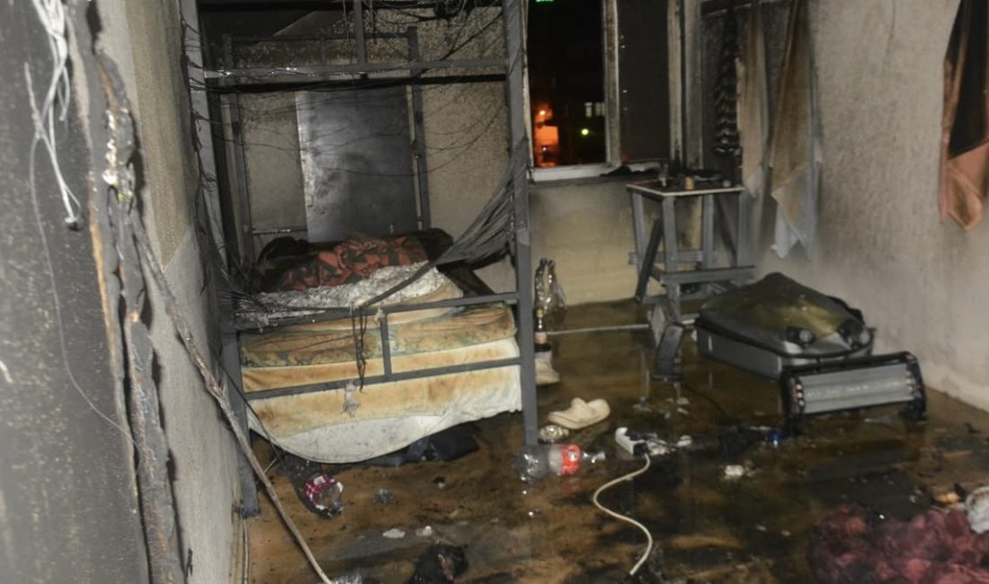 Ordu’nun Ünye ilçesi Kaledere Mahallesi’nde işçilerin kaldığı 4 katlı bir