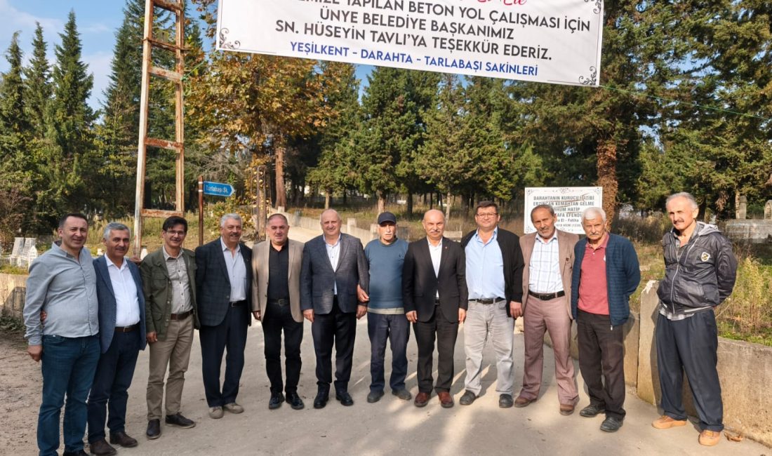 Yeşilkent’te Beton Yol Sevinci…