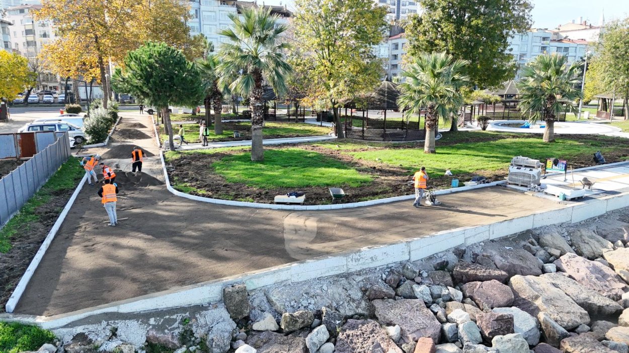 fatsa ataturk parki nda calismalar tam gaz 4