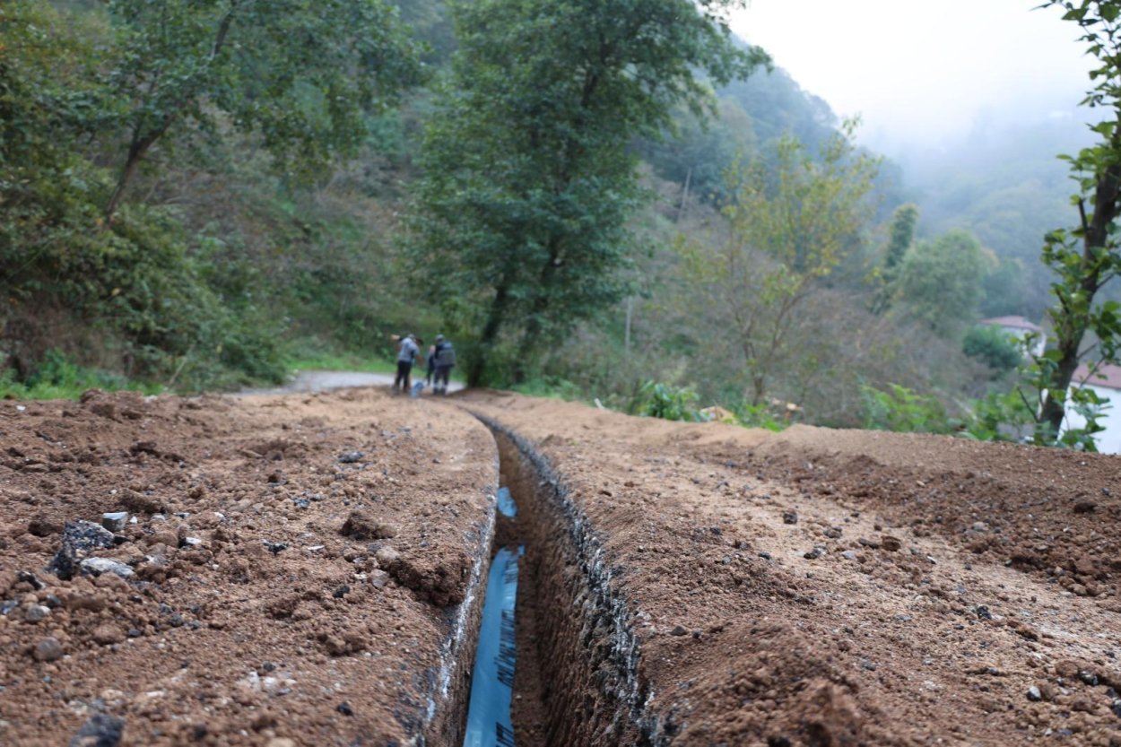 gulyali da icmesuyu hatti sil bastan yenileniyor 1