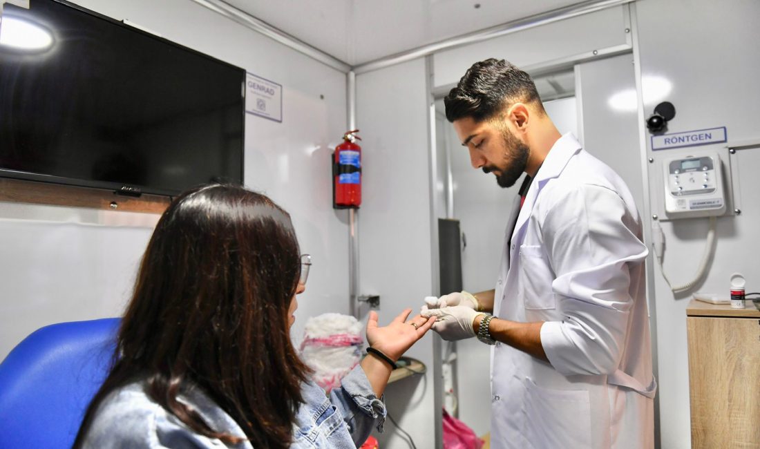 Mobil Sağlık Tarama Aracından  2.665 kişi faydalandı