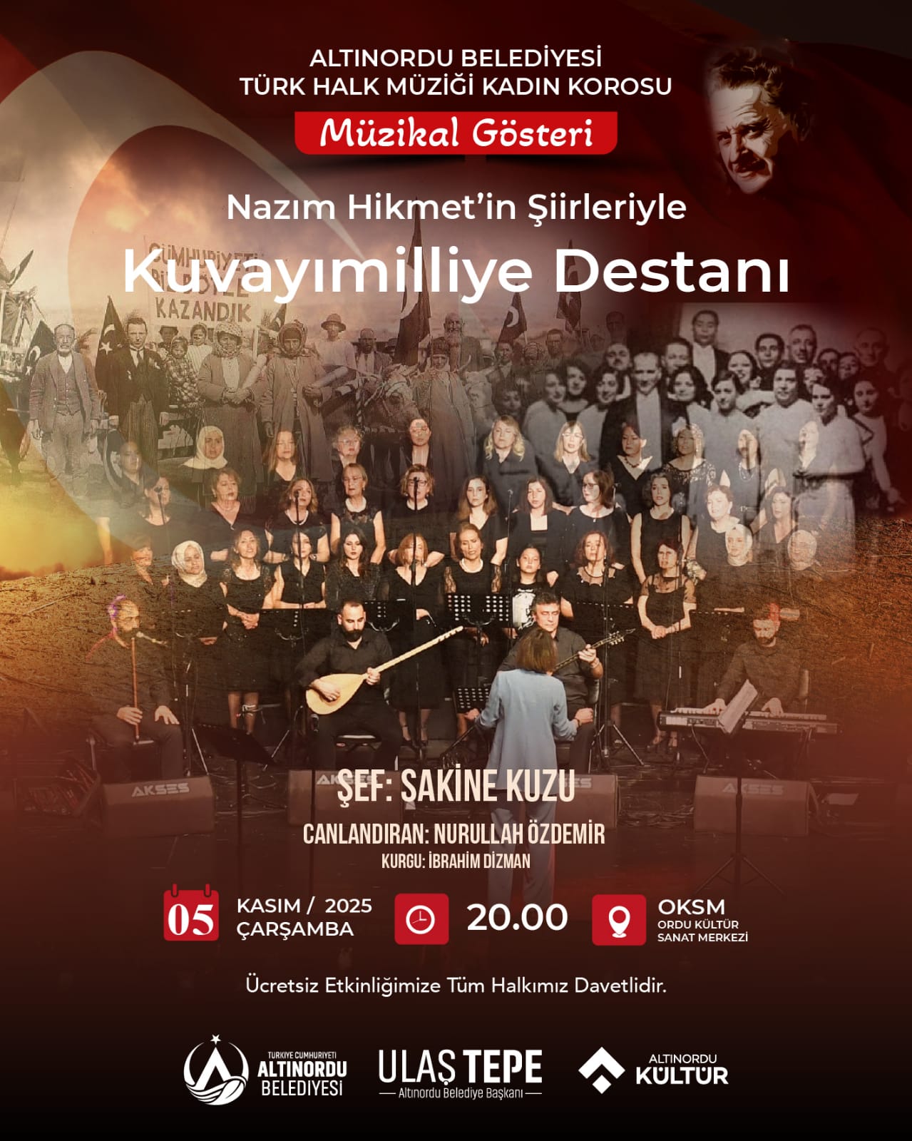 Altınordu’da Nazım Hikmet Rüzgârı Esecek nazim hikmet ordu