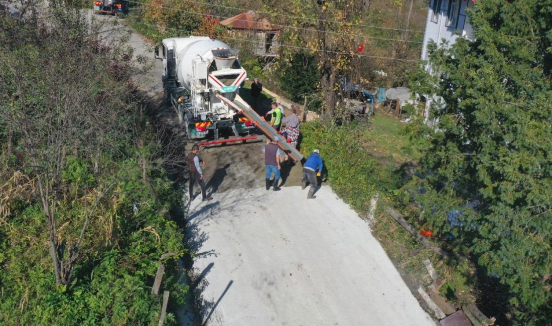 Ordu Büyükşehir Belediyesi, kent genelinde yürüttüğü sıcak asfalt ve beton