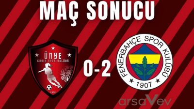 Turkcell Kadın Futbol Süper Ligi 14. hafta karşılaşmasında Ünye Kadın