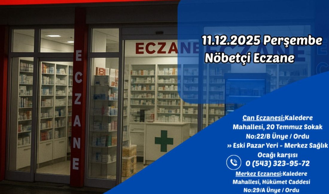 Can Eczanesi:Kaledere Mahallesi, 20 Temmuz Sokak No:22/B Ünye / Ordu