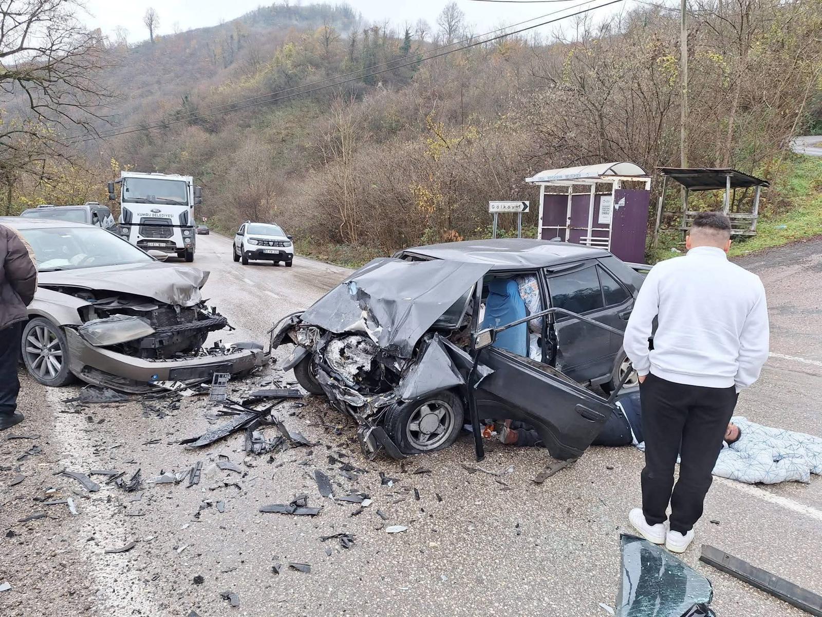 Kumru–Fatsa Karayolunda Kaza: Yaralılar Var fatsa trafik kazasi 1