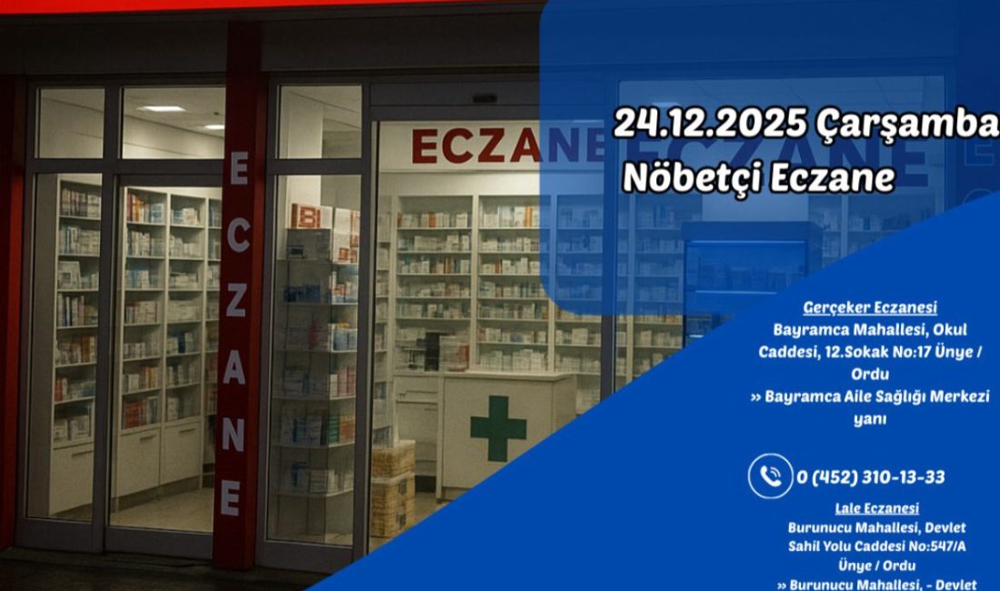 Gerçeker Eczanesi Bayramca Mahallesi, Okul Caddesi, 12.Sokak No:17 Ünye /