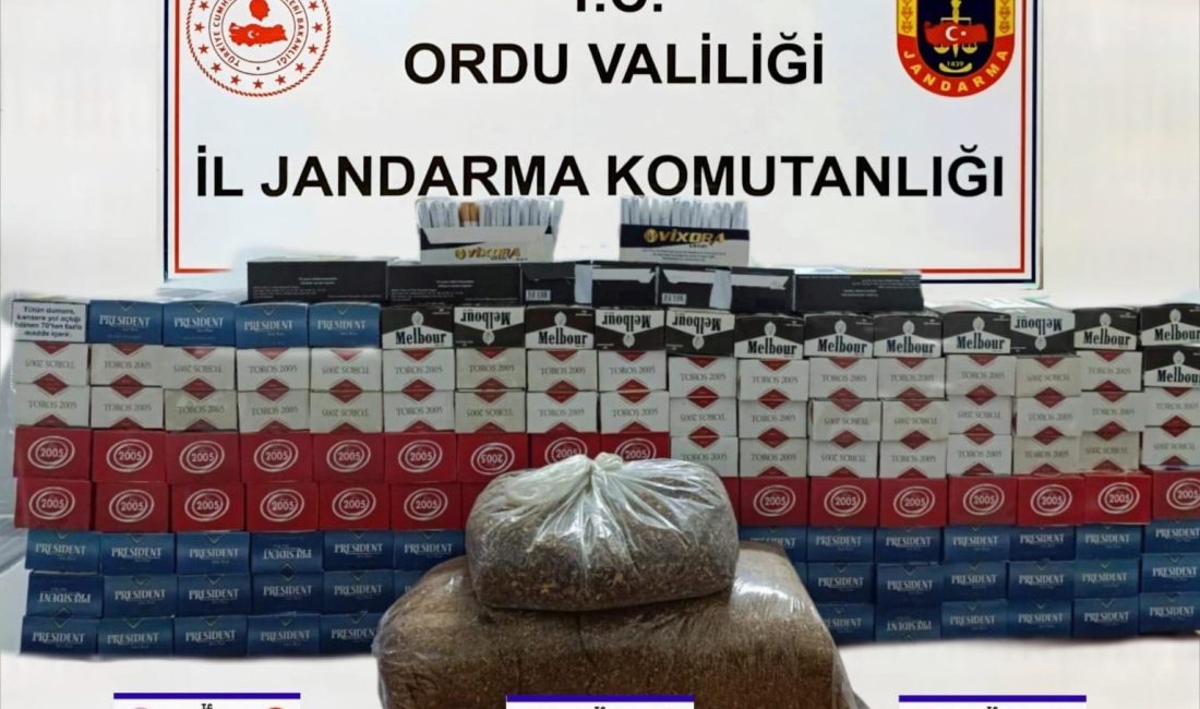 Ordu İl Jandarma Komutanlığı tarafından yürütülen narkotik suçlarla mücadele faaliyetleri