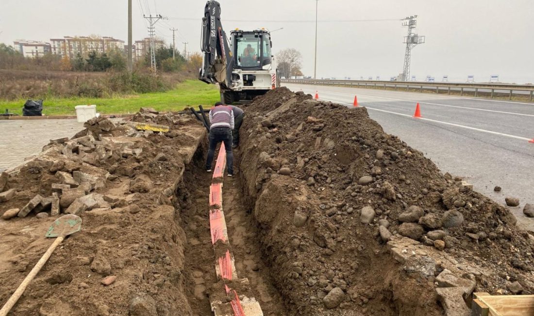 Ünye Gölevi Kavşağı’nda Sinyalizasyon Çalışmaları Başladı Ordu Büyükşehir Belediyesi, Ünye