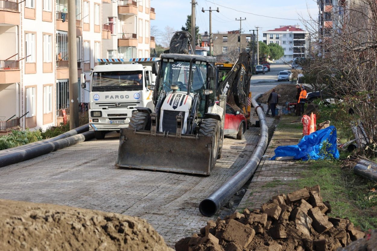 gulyali da icme suyu terfi hatlari yenileniyor 4742