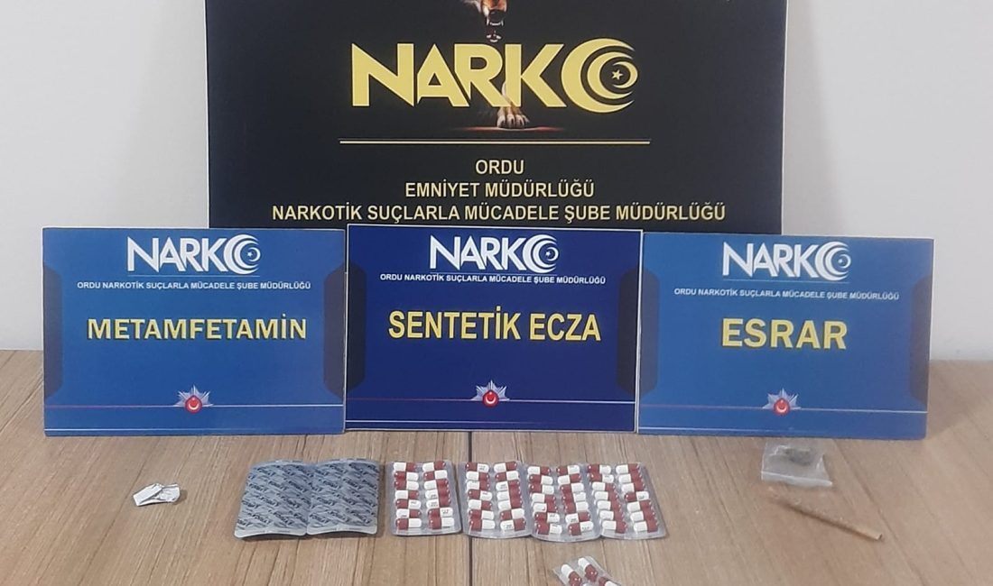 Ordu Cumhuriyet Başsavcılığı koordinesinde, İl Emniyet Müdürlüğü Narkotik Suçlarla Mücadele