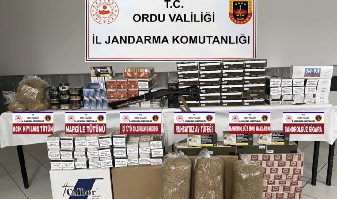 Ordu İl Jandarma Komutanlığı, narkotik ve kaçakçılık suçlarına yönelik yürüttüğü