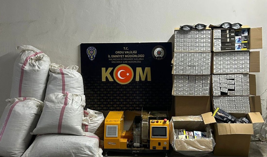 95 Kilo Tütün ve 71 Bin Makaron Ele Geçirildi Ordu