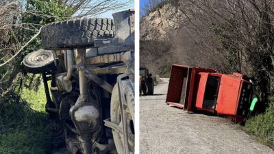 Perşembe ilçesine bağlı Bolatlı Mahallesi’nde meydana gelen kazada, freni boşaldığı