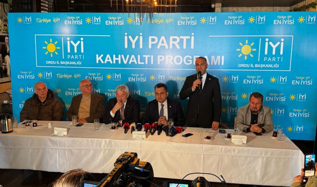 İYİ Parti Ordu İl Başkanlığı tarafından düzenlenen basın buluşmasında Ordu’nun