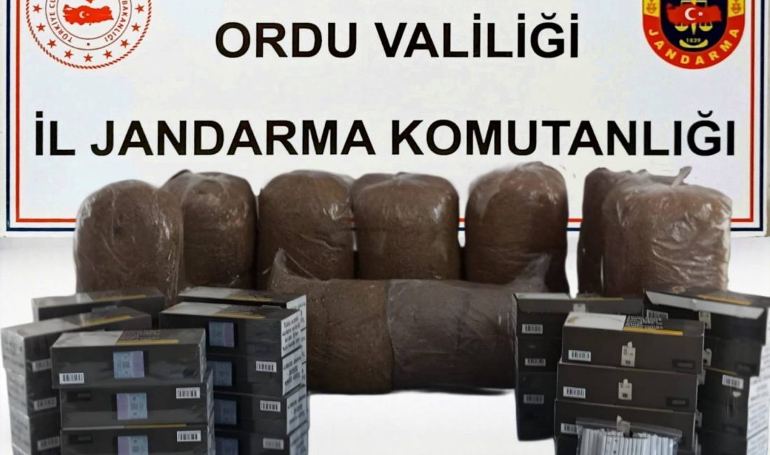 Ordu İl Jandarma Komutanlığı sorumluluk bölgesinde narkotik ve kaçakçılıkla mücadele