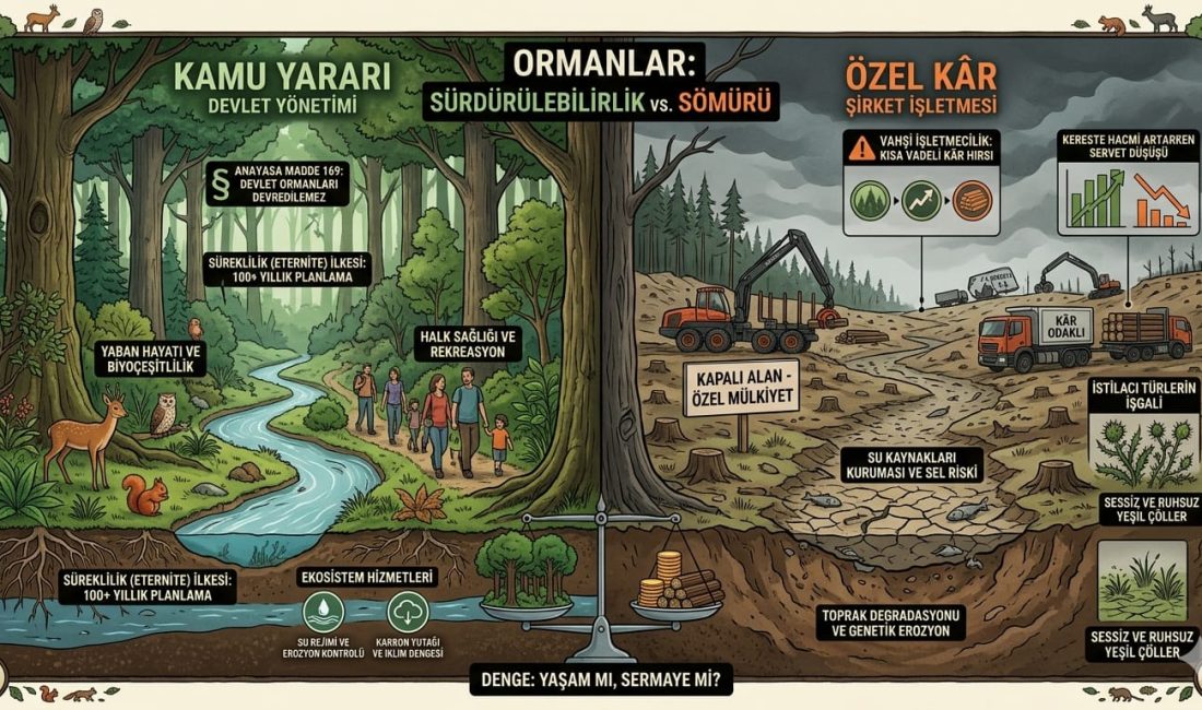 ORMANLAR SERMAYE DEĞİL, MİRASTIR: NEDEN ÖZEL SEKTÖRE EMANET EDİLEMEZ? ​Son